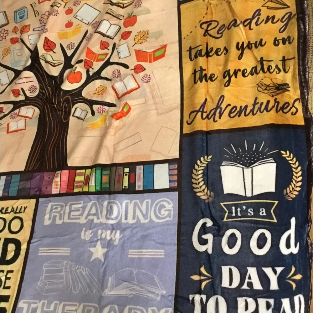 My Reading Plush Throw Blanket - Picture 6 of 6